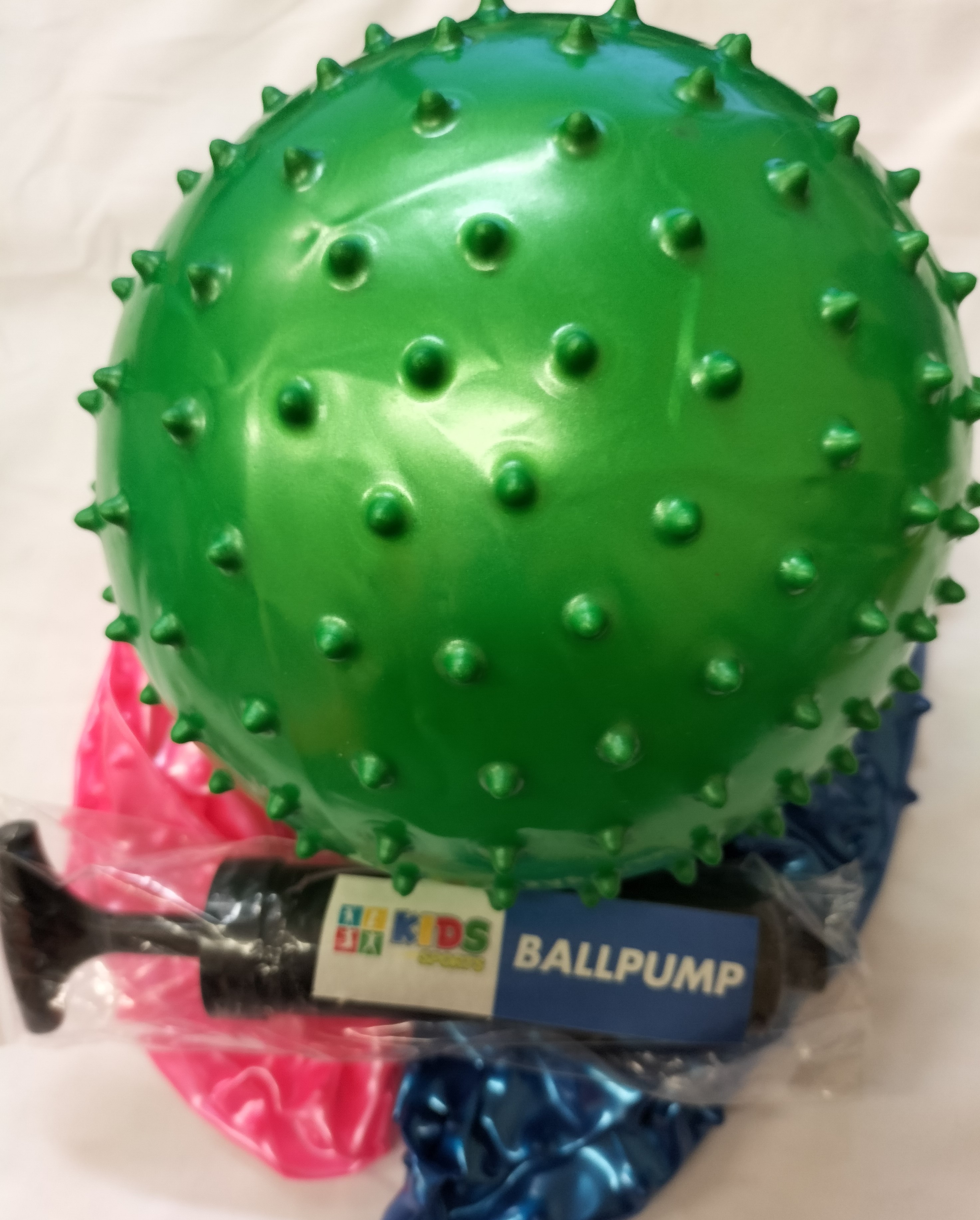 Nobby Latex Ball 30cm Assorted Colours Pk24 + Bonus Pump
